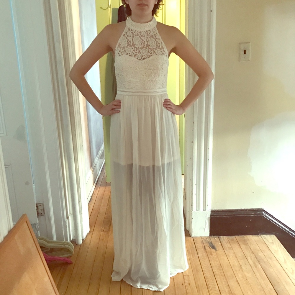 NWT Lace Maxi Dress for Prom